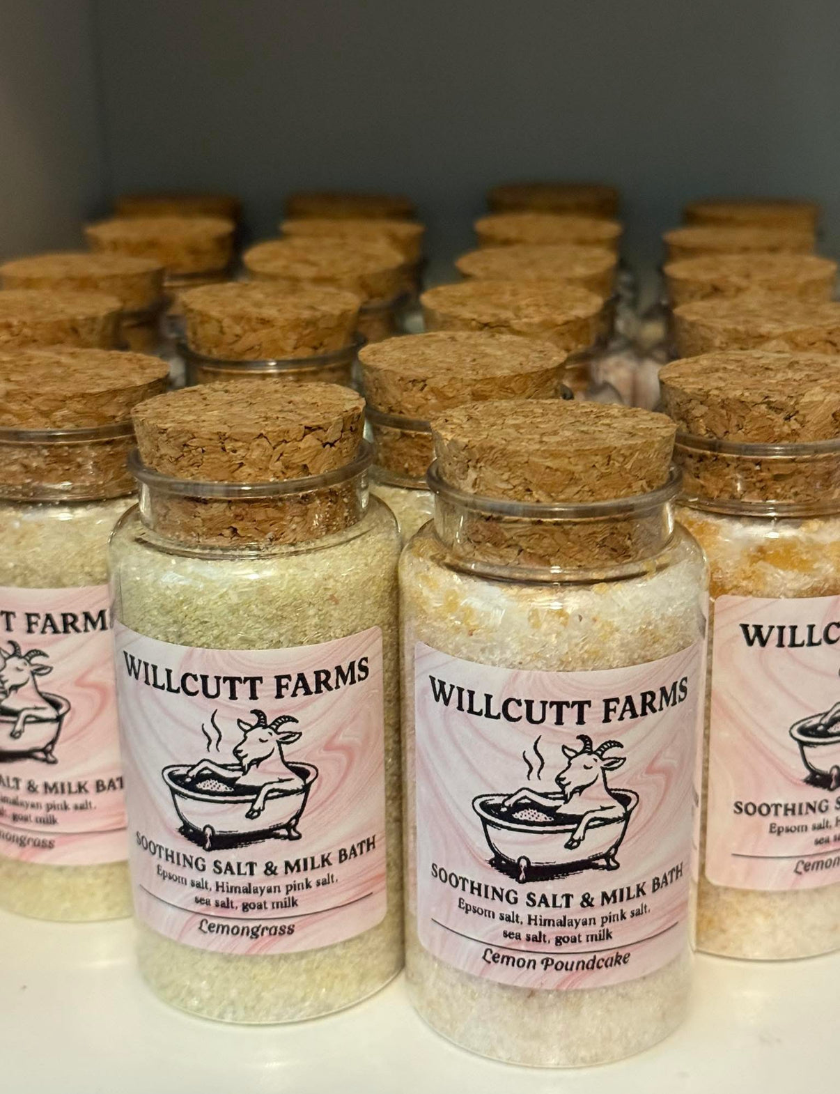 Soothing salt and milk bath