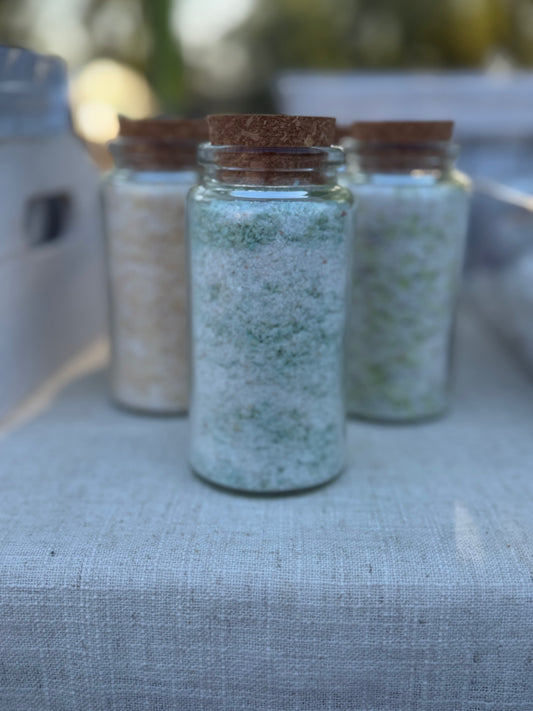 Soothing salt & milk bath