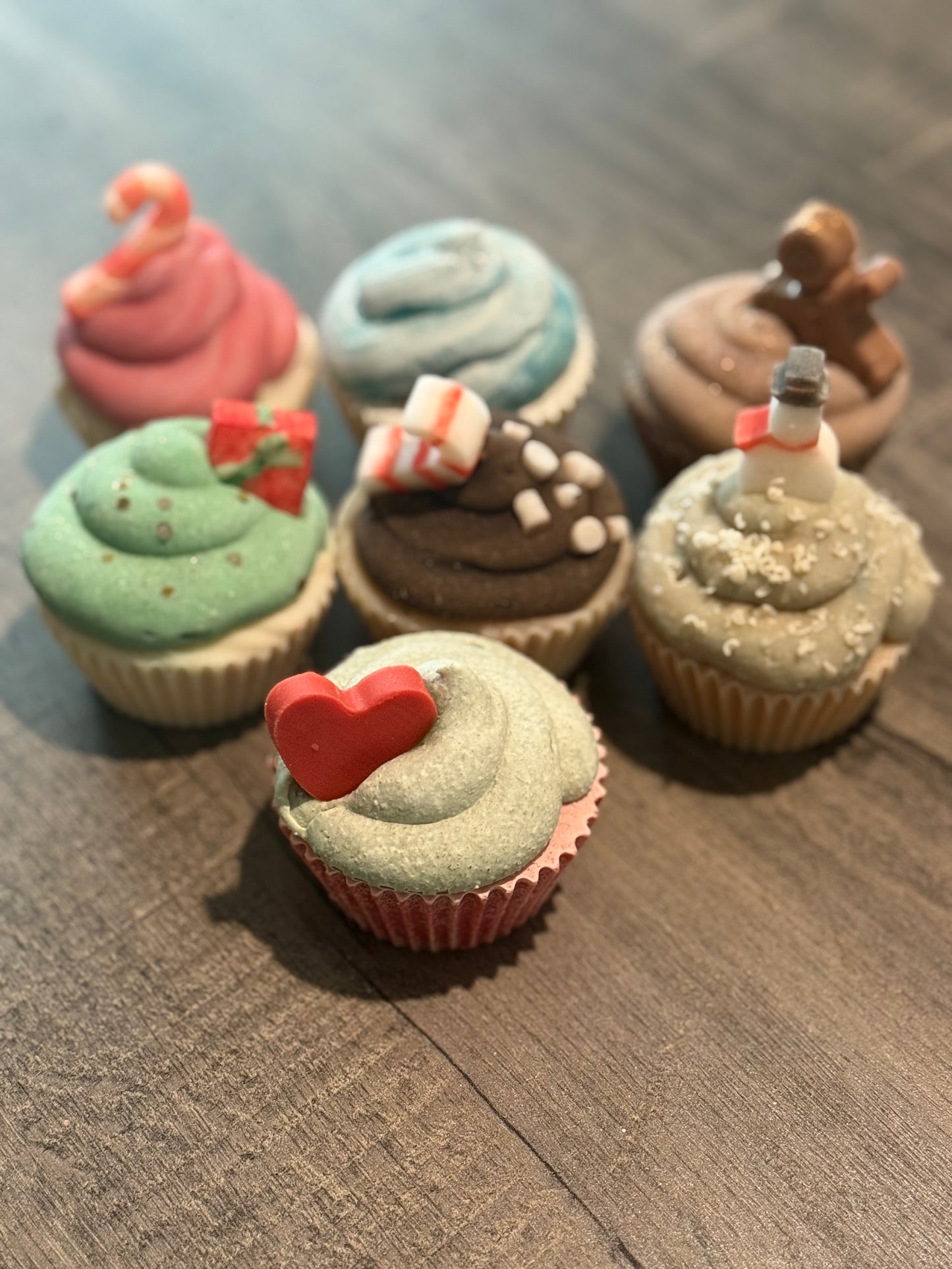 Seasonal cupcake soaps
